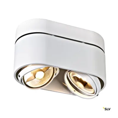 KARDAMOD-Aplica rotund ES111 DOUBLE, alb, GU10, max. 2x75W
