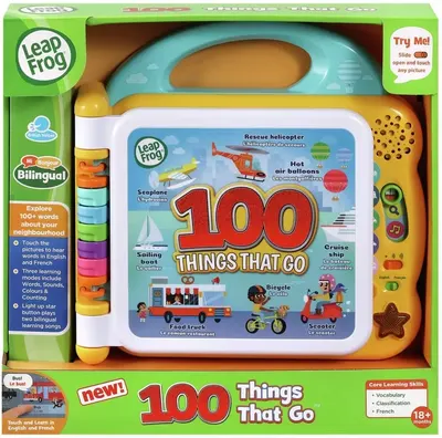 Vtech Interactive Educational Booklet - 100 de lucruri care se mișcă
