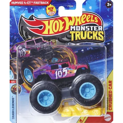 Masinuta Hot Wheels, Monster Truck, Humvee 4-CT Fastback, JCD77