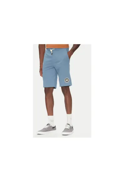 Pantaloni scurti sport barbati EQYFB03395 - Bumbac/Poliester - Albastru - Albastru