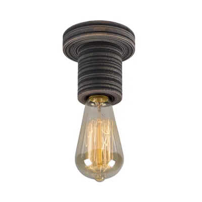 Plafoniera Durin Negru 1xE27 40W D200