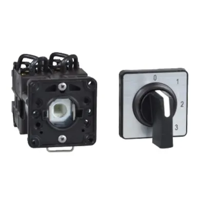 Comutator Cu Came - 2 Poli - 45° - 12 A - Pentru Ø 22 Mm