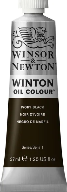 Vopsea de ulei Winsor & Newton Winton - Ivory Black, 37 ml