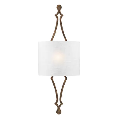 Aplica Tilling 1 Light Wall Light – Distressed Gold Leaf