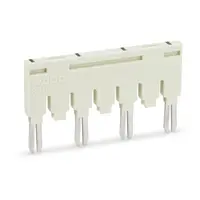 Ready-made push-in type jumper bar; insulated; 1-3-5-7; Nominal current 18 A; light gray