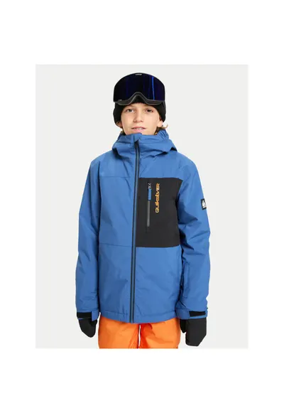 Geaca de snowboard copii - poliester - albastru