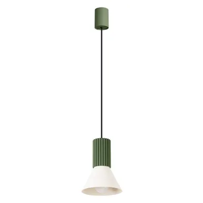 Lustră verde din metal ø 14 cm Niru – Sollux