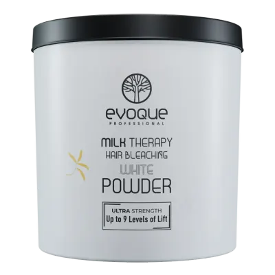 Pudra Decoloranta Alba, EVOQUE USA Milk Therapy, 1000 ml - Deschidere Profesionala pana la 9 Tonuri, cu Proteine din Lapte