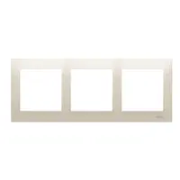 Rama tripla pentru doze gips-carton IP20 / IP44; crem