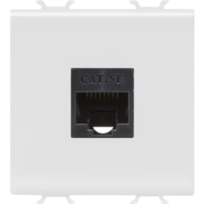 Rj45 Priza Outlet - Category 5e - Utp - 2 Modules - White - Chorus