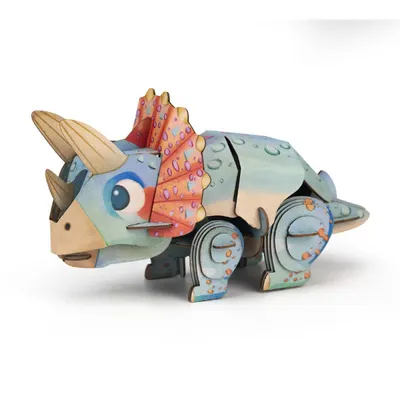 Puzzle 3D cu sunete 44 piese - Build 'n' Sound - Triceratops