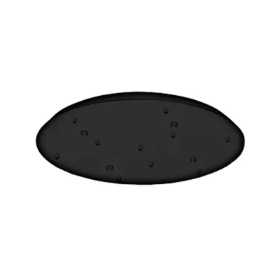 Canopy 10-fold, surface mounted black
