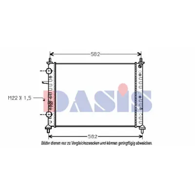 Radiator, racire motor AKS DASIS 081050N