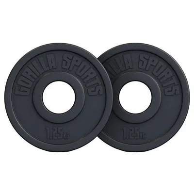 Discuri olimpice umplute cu ciment 50/51mm % SET 2x1,25 KG Gorilla Sports