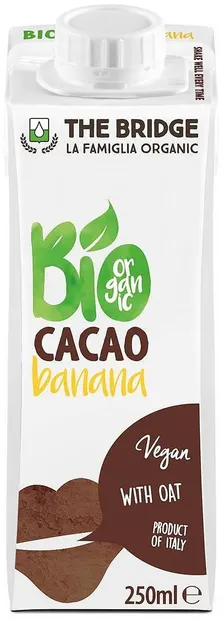 Băutură organică din ovăz cu banană și cacao, 250 ml, The Bridge