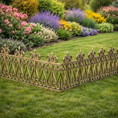 Set 5 gardulete decorative pentru gradina, Bronz, 62×35 cm