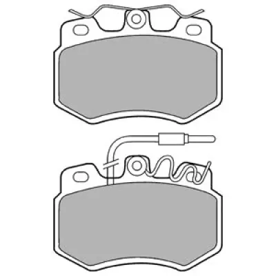 Set placute frana, frana disc DELPHI LP536