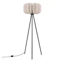 Lampadar bej cu abajur textil (înălțime 134 cm) Elom – Sollux