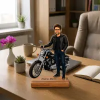 Caricatura Motociclist - Statueta Personalizata tip Trofeu