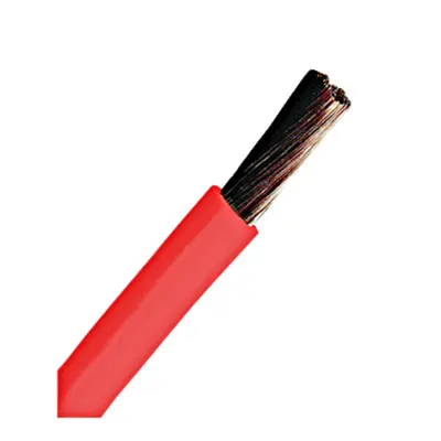 Conductor flexibil cu izolaţie din PVC H07V-K 10mm² roşu