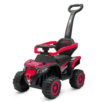 Masinuta electrica, Baby Mix, Ruggy, Cu maner de impins, Red