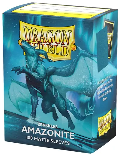 Protectori pentru cărți Dragon Shield - Matte Sleeves mărime standard, Sparkles Amazonite (100 buc.)
