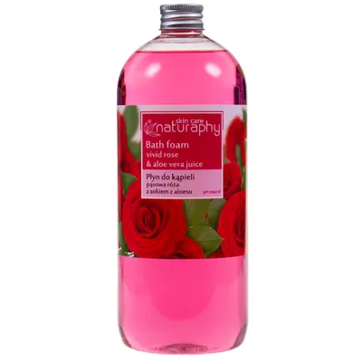 Spuma de baie Trandafir si Aloe Vera Naturaphy, Blux | 1 l