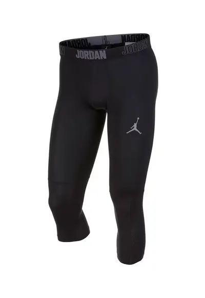 Colanti capri cu tehnologie Dri-Fit - pentru fitness Alpha - Negru