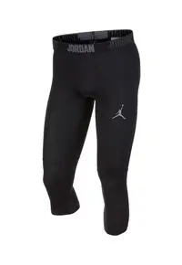 Colanti capri cu tehnologie Dri-Fit - pentru fitness Alpha - Negru
