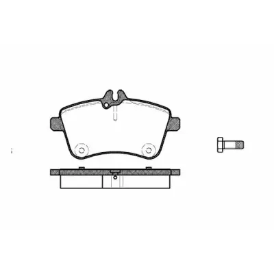 Set placute frana, frana disc REMSA 1130.00