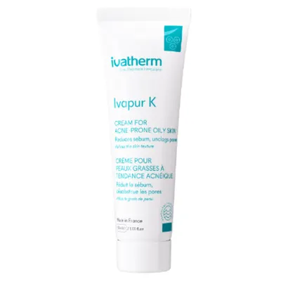 Ivatherm Ivapur K Crema Ten Gras si Acneic 30ml