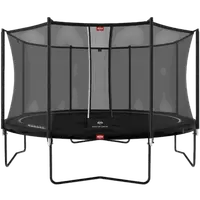 Trambulina Berg Favorit Regular Neagra cu plasa Comfort 430