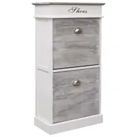 Gossi pantofar, gri, 50x28x98 cm, lemn de paulownia