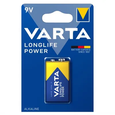 Baterie 9V 6LR61 6F22, Varta