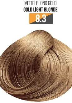 Vopsea Profesionala Fara Amoniac EVOQUE USA, Nuanta 8.3 GOLD LIGHT BLONDE - Cu Ulei de Argan si 12 Aminoacizi, 100 ml - Evoque