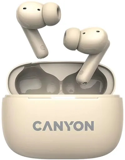 Căști wireless Canyon - CNS-TWS10, ANC, bej