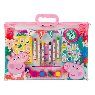 Set de desen AS Company - Peppa Pig, cu geantă