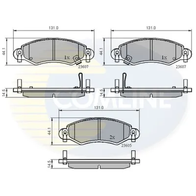 Set placute frana, frana disc COMLINE CBP3893