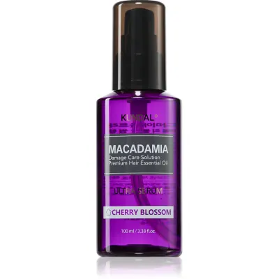 KUNDAL Macadamia Ultra Serum Cherry Blossom ser ulei regenerator pentru par deteriorat 100 ml
