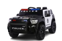 Masinuta electrica de politie, Kinderauto POLICE 911 120W 12V 7Ah premium, neagra
