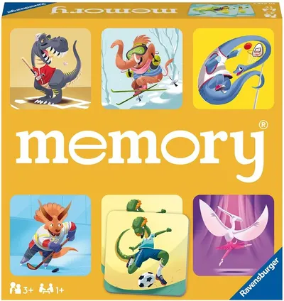 Joc de societate Memory: Dinosaur Sports - Pentru copii