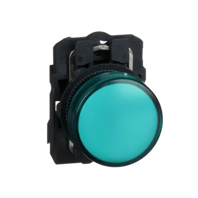Lampa Pilot Rot. Ø 22 - Verde - Led Integral - 110 - 120 V - Borne Clema-Surub