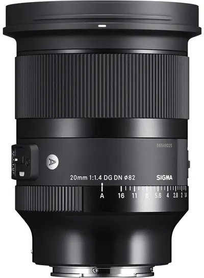 Obiectiv Sigma - 20mm, f/1.4 DG DN Art, pentru Sony E/FE