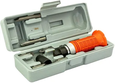 Set șurubelniță cu biți MTX - 6 bucăți, cauciucat, în cutie de plastic