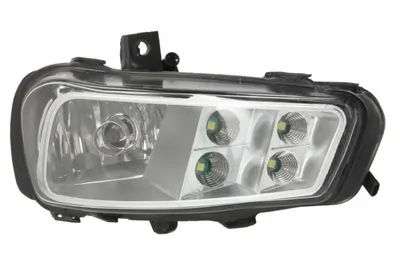 Proiector ceata Dreapta (H11 LED, cu iluminare curba) 24V potrivit MERCEDES ACTROS MP4 MP5 07.11