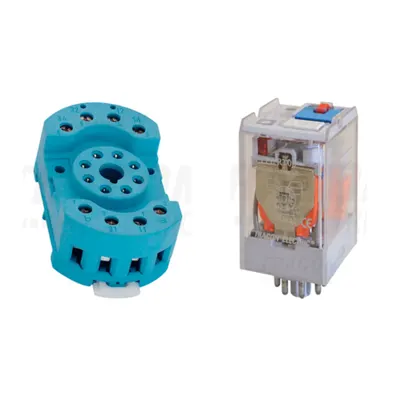 Pachet Soclu Releu RS90-22 + Releu Industrial RT08 240AC - Putere si Control