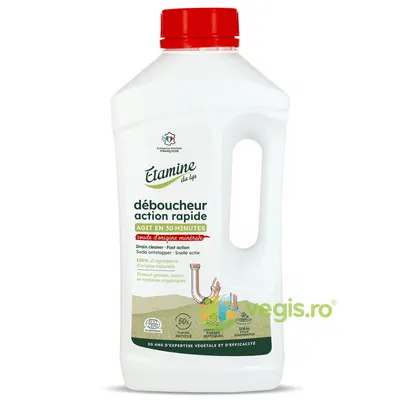 Solutie cu Actiune Rapida pentru Desfundare Tevi, fara Parfum Eco 1L