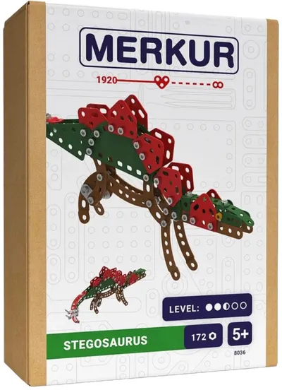 Constructor de metal Merkur - Stegozaur, 172 piese