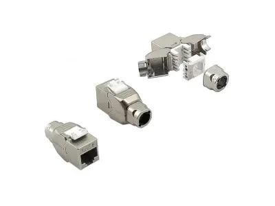 Keystone RJ45 Cat.8.1 ecranata tool free Slim, Roline 26.11.0382
