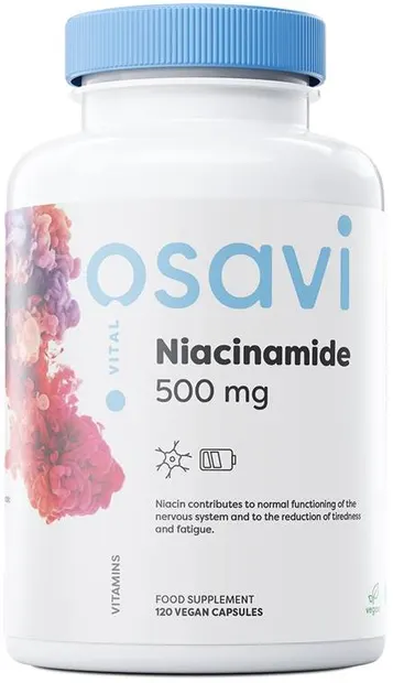 Niacinamide, 500 mg, 120 capsule, Osavi